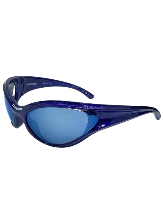 Balenciaga Sunglasses Dynamo Round Eyewear Logo Blue Acetate Sophistication main image 6